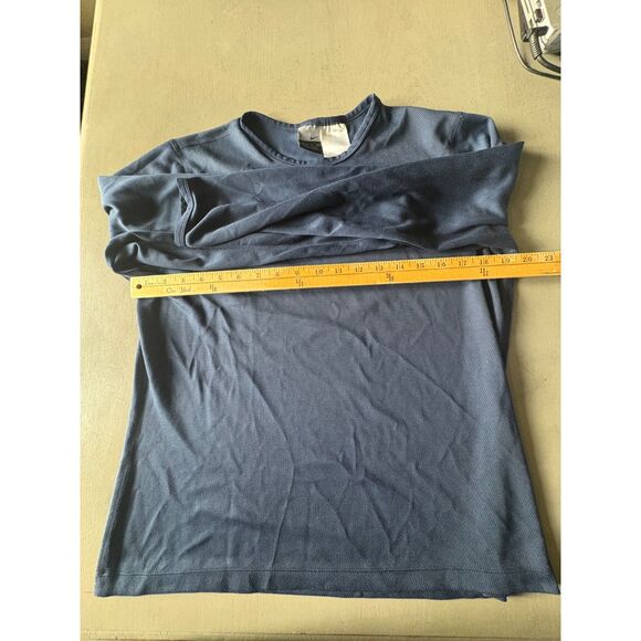 NIKE Navy DRI-FIT long sleeve athletic top Size Large - Picture 6 of 6